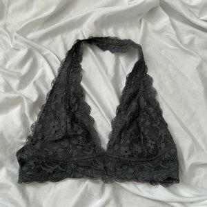 Free People Lace Halter Bralette